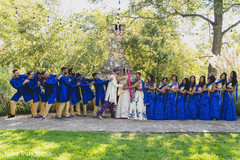 Indian wedding party witnessing the Indian Couple's affection Indian wedding party witnessing the Indian Couple's affection