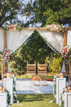 The stage decorated The stage decorated