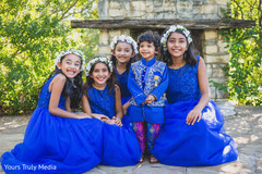 Indian kids posing at the venues yard Indian kids posing at the venues yard