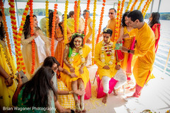 Yellow Haldi for the bride. Yellow Haldi for the bride.