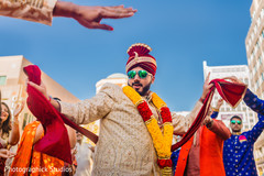 Indian groom during the Baraat celebrations. Indian groom during the Baraat celebrations.