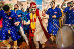 Indian groom dancing during baraat. Indian groom dancing during baraat.