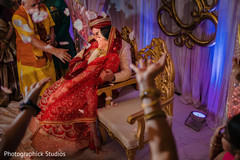 Maharani and Indian groom during the ceremony. Maharani and Indian groom during the ceremony.