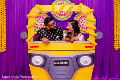 Indian couple having fun during photo session. Indian couple having fun during photo session.