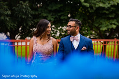Indian couple looking at each other during photo session. Indian couple looking at each other during photo session.