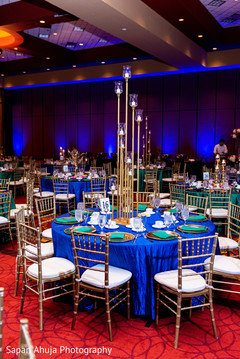 Table and chairs used during the reception. Table and chairs used during the reception.