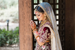 Indian bride looking out the window. Indian bride looking out the window.