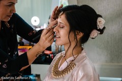 Indian bride floral hairstyle. Indian bride floral hairstyle.
