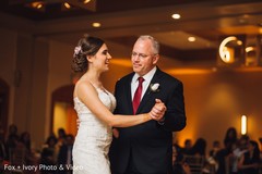Indian bride with her father dancing. Indian bride with her father dancing.