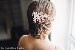 Indian bride's hair design. Indian bride's hair design.