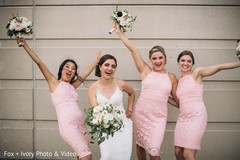 Bridesmaids posing with the Maharani. Bridesmaids posing with the Maharani.