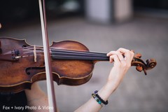 Violin player during the celebrations. Violin player during the celebrations.