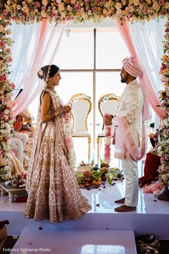 Maharani and rajah at their ceremony jaimala rituals. Maharani and rajah at their ceremony jaimala rituals.