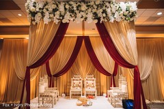 Indian wedding venue decor details. Indian wedding venue decor details.