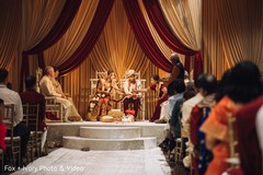 Indian bride and groom during the Indian wedding celebration. Indian bride and groom during the Indian wedding celebration.