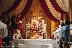 Indian bride and Raja during the sacred fire rituals. Indian bride and Raja during the sacred fire rituals.