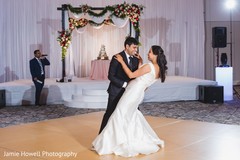 Indian couple during their first dance. Indian couple during their first dance.