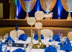 White and blue Indian wedding reception colors. White and blue Indian wedding reception colors.