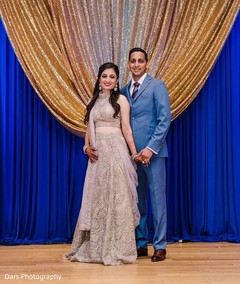 Indian bride and groom's reception fashion. Indian bride and groom's reception fashion.