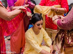 Indian bride on her yellow haldi outfit. Indian bride on her yellow haldi outfit.