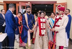 Indian bride walking out of ceremony, Indian bride walking out of ceremony,