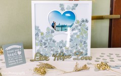 Indian wedding guest book white heart drop box. Indian wedding guest book white heart drop box.