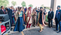 Indian groom at his baraat celebration. Indian groom at his baraat celebration.