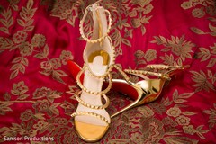 The shoes to be worn by the Maharani The shoes to be worn by the Maharani