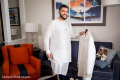 Indian groom about to get ready Indian groom about to get ready