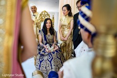 Indian bride seeing her raja for the first time. Indian bride seeing her raja for the first time.