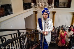 Indian groom holding a decorated coconut. Indian groom holding a decorated coconut.