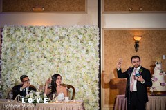 Indian bride and groom having cheers capture. Indian bride and groom having cheers capture.