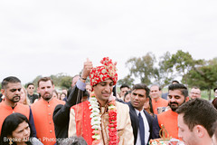 Indian groom walking during the Baraat Indian groom walking during the Baraat