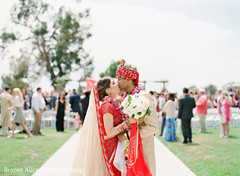 Maharani kissing with her Indian groom. Maharani kissing with her Indian groom.