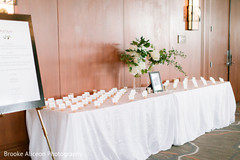Table with favors for the guests. Table with favors for the guests.