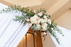 White and pink flowers for indian wedding entrance. White and pink flowers for indian wedding entrance.