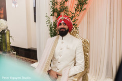 Happy indian groom waiting for his bride. Happy indian groom waiting for his bride.