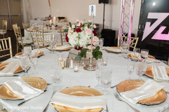 Indian wedding tableware setup. Indian wedding tableware setup.