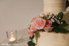 Indian wedding cake pink roses decoration. Indian wedding cake pink roses decoration.