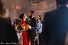 Indian couple having their first dance. Indian couple having their first dance.
