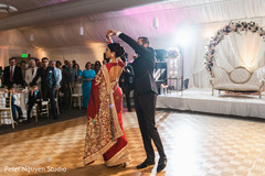 Indian lovebirds having their first dance. Indian lovebirds having their first dance.