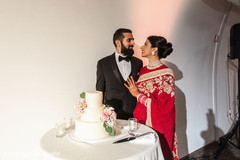 Indian wedding cake cutting scene. Indian wedding cake cutting scene.