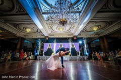 Indian couple having their first wedding dance. Indian couple having their first wedding dance.