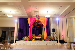The decorations on the sangeet hall The decorations on the sangeet hall