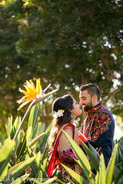 Indian couple looking into each other's eyes Indian couple looking into each other's eyes