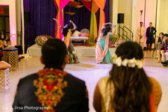 Indian couple enjoying sangeet choreography. Indian couple enjoying sangeet choreography.