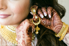 Indian bridal kundan red and golden earrings. Indian bridal kundan red and golden earrings.
