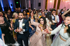 Maharani and Raja enjoying the reception party. Maharani and Raja enjoying the reception party.