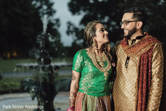 Joyful Indian couple Sangeet photo session. Joyful Indian couple Sangeet photo session.