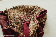 Indian bridal burgundy and golden embroidery wedding ceremony veil. Indian bridal burgundy and golden embroidery wedding ceremony veil.